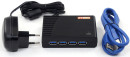 Концентратор USB 3.0 STlab U-540 4 х USB 3.0 черный4