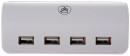 Концентратор USB 2.0 Konoos UK-08 4 x USB 2.0 белый2
