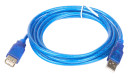 Кабель удлинительный USB 2.0 AM-AF 1.8м Telecom прозрачная голубая изоляция VU6956