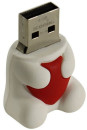 Флешка USB 8Gb ICONIK Мишка Белый УМКА RB-BEARW-8GB2