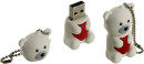 Флешка USB 8Gb ICONIK Мишка Белый УМКА RB-BEARW-8GB4