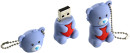 Флешка USB 8Gb ICONIK Мишка Серый ТЕДДИ RB-BEARG-8GB3