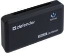 Картридер внешний Defender OPTIMUS SDHC/SD/xD/MS/MS Pro/MS Duo/MS Pro Duo/CFI/CFII черный 835013