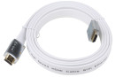 Кабель HDMI 1.8м AOpen 1.4+3D/Ethernet ACG545A_W-1.8M серебристый/белый Flat Top Quality