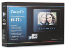 Видеодомофон Falcon Eye FE-77D цветной TFT LCD 7" на 2 вызывные панели/открытие замка/сенсорные кнопки/сменная панель в комплекте6