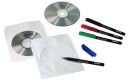 Конверты Hama для CD/DVD бумажные с прозрачным окошком белый 100шт H-499952