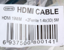 Кабель HDMI 5.0м VCOM Telecom v1.4b 2 фильтра с позолоченными контактами CG511D2