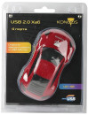Концентратор USB 2.0 Konoos UK-46 4 x USB 2.0 красный2