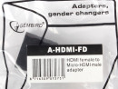 Переходник HDMI-micro HDMI Gembird золотые разъемы A-HDMI-FD4