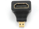 Переходник HDMI-micro HDMI Gembird угловой золотые разъемы A-HDMI-FDML2
