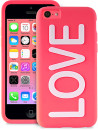Чехол (клип-кейс) PURO Night Glow Love Cover для iPhone 5C розовый IPCCLOVEPNK2