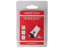 Картридер внешний ORIENT CR-012 microSD черный/белый/красный