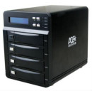 Внешний контейнер для HDD 3.5" SATA AgeStar 3C4B3A 4x3.5" HDD USB3.0 eSATA max16Tb черный