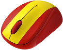 Мышь беспроводная Logitech M235 Spain красный жёлтый USB 910-004028