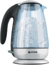 Чайник Vitek VT-1117-B 2200Вт 1.7л стекло синий4