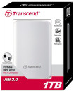 Внешний жесткий диск 2.5" USB3.0 1Tb Transcend StoreJet 25D3 TS1TSJ25D3W белый6
