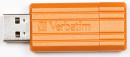 Флешка USB 8Gb Verbatim Store 'n' Go PinStripe 47389 USB2.0 оранжевый2