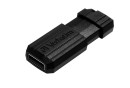 Флешка 8Gb Verbatim Store 'n' Go PinStripe USB 2.0 Черный 490623