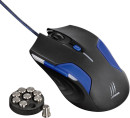 Мышь проводная HAMA uRage Reaper 3090 чёрный синий USB Н-1137172