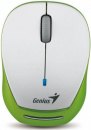 Мышь беспроводная Genius Micro Traveler 9000R белый зелёный USB2
