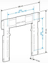 Кронштейн Holder LEDS-7011 черный для ЖК ТВ 26-42" настенный от стены 8мм до 30 кг3