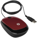 Мышь проводная HP X1200 Flyer красный USB H6F01AA2