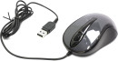 Мышь проводная A4TECH N-360-1 V-Track Padless серый чёрный USB2