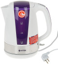 Чайник Vitek VT-1165-01 1850W 1.7л пластик белый/фиолетовый2