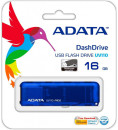 Флешка USB 16Gb A-Data UV110 AUV110-16G-RBL голубой7