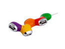 Концентратор USB 2.0 PCPet Flower 4 x USB 2.0 зеленый желтый красный фиолетовый2