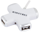 Концентратор USB 2.0 PCPet Сross 4 x USB 2.0 белый2