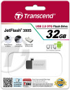Флешка USB 32Gb Transcend On-the-Go TS32GJF380S серебристый5