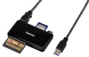 Картридер внешний Hama H-114837 SD всех стандартов USB3.0 поддерживает SDXC/microSDXC черный4