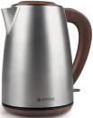 Чайник Vitek VT-1162(SR) 2200Вт 1.7л серебристо-коричневый