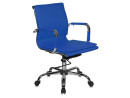 Кресло Buro CH-993-Low/blue низкая спинка искусственная кожа синий2