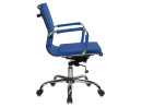 Кресло Buro CH-993-Low/blue низкая спинка искусственная кожа синий3