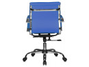 Кресло Buro CH-993-Low/blue низкая спинка искусственная кожа синий4