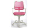 Кресло Buro CH-W797/PK/TW-13A спинка сетка розовый сиденье розовый TW-13A пластик белый2