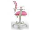 Кресло Buro CH-W797/PK/TW-13A спинка сетка розовый сиденье розовый TW-13A пластик белый3