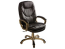 Кресло Buro CH-868YAXSN/COFFEE темно-коричневый искусственная кожа пластик золото2