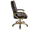 Кресло Buro CH-868YAXSN/COFFEE темно-коричневый искусственная кожа пластик золото4