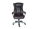 Кресло Buro CH-879DG/Coffee пластик темно-серый искусственная кожа темно-коричневый2