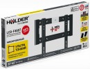 Кронштейн Holder LCD-F4607-B черный для ЖК ТВ 32-65" настенный от стены 18мм наклон 0° VESA 400x400 до 40 кг2