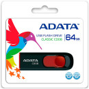 Флешка USB 64Gb A-Data C008 USB2.0 AC008-64G-RKD черно-красный3