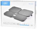 Подставка для ноутбука 15.6" Deepcool MULTI CORE X6 380x295x24mm 2xUSB 900g Fan-control 24dB черный10