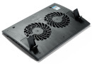 Подставка для ноутбука 17" Deepcool WIND PAL 382x262x24mm 4xUSB 793g Fan-control 22-27dB черный DP-N242WPALBK6