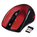 Мышь беспроводная HAMA Mirano H-53877 красный чёрный USB4