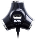 Концентратор USB 2.0 Sven SV-008482 HB-012 4 x USB 2.0 черный2