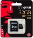 Карта памяти Micro SDHC 32Gb Class 10 Kingston SDCA10/32GB + адаптер SD