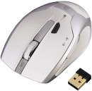 Мышь беспроводная HAMA Milano белый серебристый USB H-538612